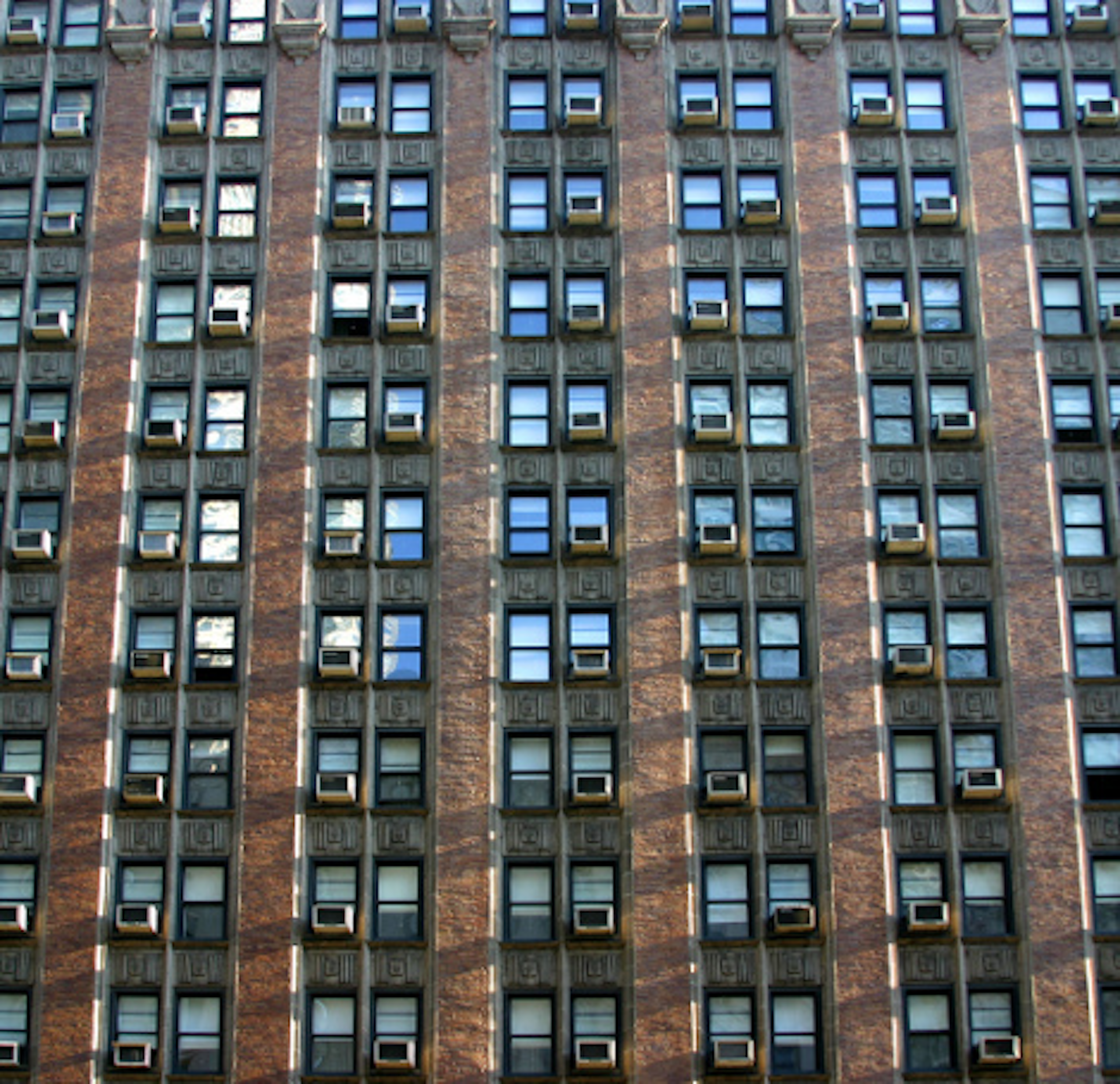 Brown Building with Ac Units