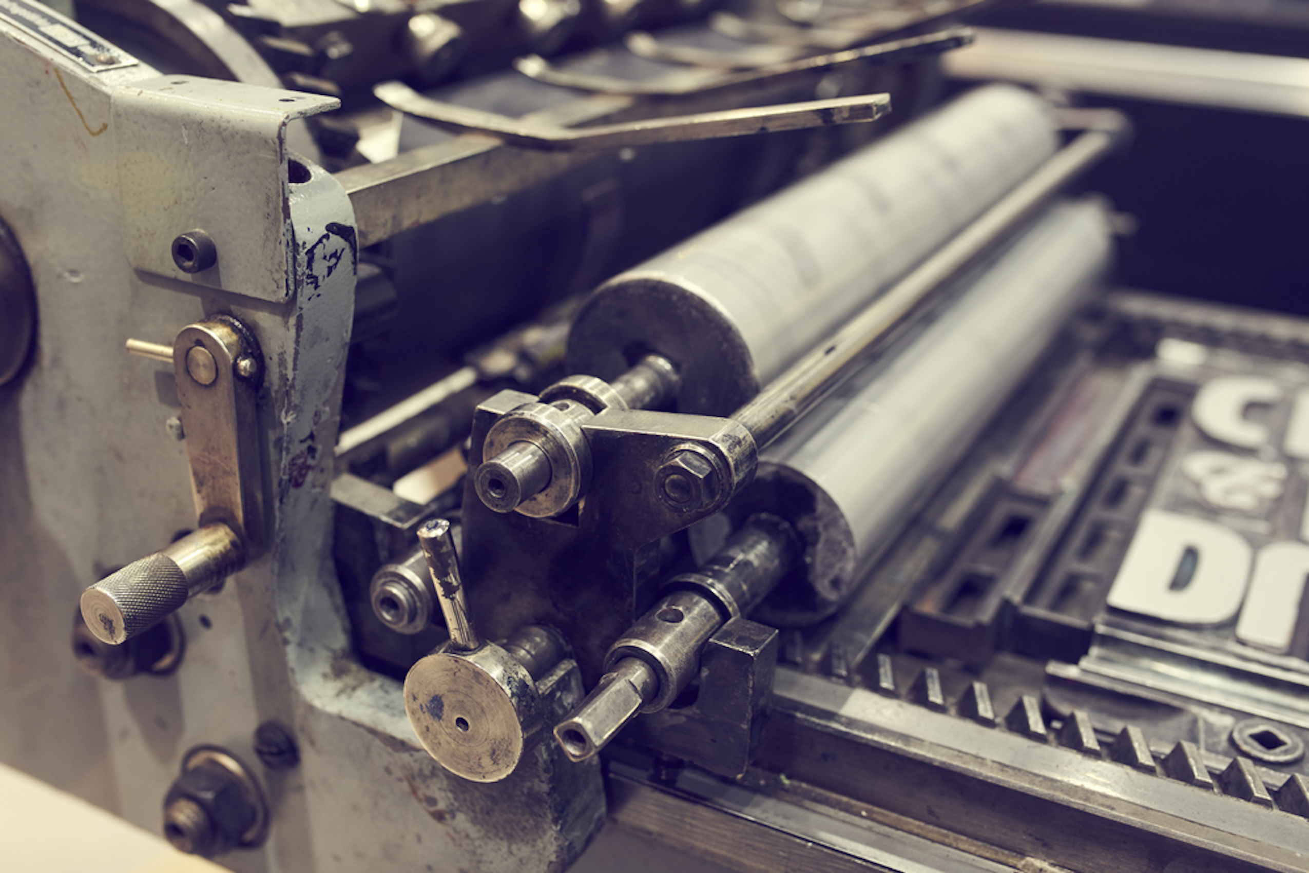 old printing machine